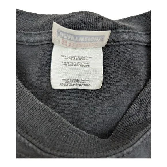 Vintage Poison Shirt XL Black Look What The Cat Dragged In Band Tee 2003 - Picture 10 of 12